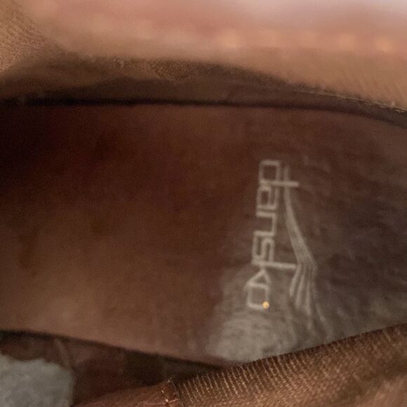 Dansko Leather Distressed Booties 38=7.5-8 - Picture 10 of 11